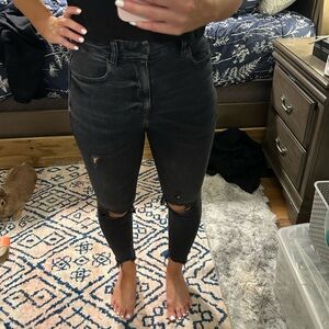 American Eagle Distressed Black Women's Jeans